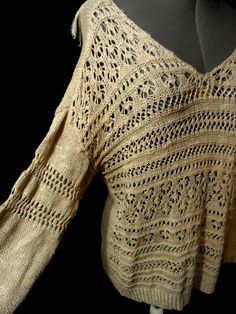 Elevate your wardrobe with this stunning American Rag Crochet Boho Sweater Top in size XS, featuring a low back and fringed accents. Perfect for any occasion, this khaki beige sweater is made of a breathable and lightweight fabric that's perfect for any season. The open-knit and crochet pattern creates a unique and elegant look, perfect for the modern bohemian. #AmericanRag #BohoStyle #CrochetTop #Fringed #WomensFashion Crochet Boho Sweater, Rag Crochet, Crochet Boho, Boho Sweater, Career Wear, American Rag, Boho Crochet, Beige Sweater, Modern Bohemian