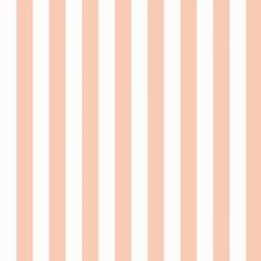 an orange and white striped wallpaper with vertical stripes