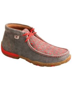 Twisted X Women's Chukka Driving Shoes - Moc Toe, Grey Driving Mocs, Rice Husk, Womens Cowgirl Boots, Womens Boat Shoes, Driving Moccasins, Casual Footwear, Driving Shoes, Women Diamond, Cowgirl Boots