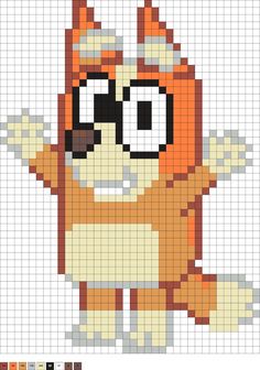 an image of a pixellated cat with glasses on it's face and arms