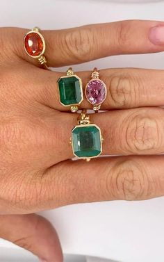 Customizable 3ct Knot Emerald Ring in 18ct Yellow Gold For Sale at 1stDibs | hirajule rings, hirajule emerald ring Emerald Stone Engagement Ring, Glamorous Party, Gold For Sale, Hand Ring, Stone Engagement Ring, Stone Engagement Rings, Emerald Stone, Stone Engagement, Emerald Jewelry