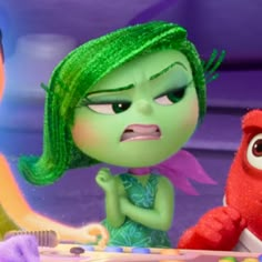 the characters from inside out are talking to each other