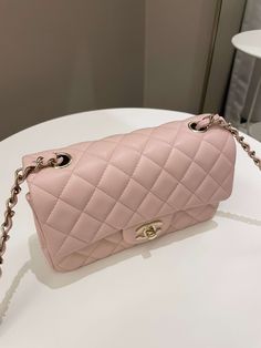 Chanel Classic Quilted Mini RectangularPale Pink Lambskin LGHWSize 20 x 12.5 x 6.5 cmChain drop 53 cmMicro ChipMay 2023New w sealIncludes full set box, dust bag and receiptPrice was 7100 sgdPrice now 6900 sgd 5180 usd CN5410-01 Chanel Bag Pink, Pink Chanel Bag, Pink Chanel, Coach Bag, Carry All Bag, Black Tote Bag, Flap Bag, Pale Pink, Chanel Classic Flap