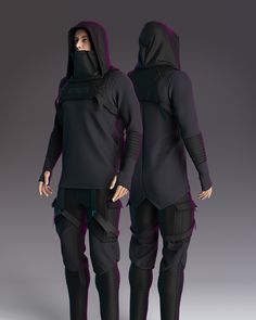 Future Clothes Concept, Assassin Clothing, Mens Running Clothes, Sci Fi Clothing, Survival Clothing, Sports Wear Fashion, Techwear Fashion, Sportswear Design, Tactical Shirt