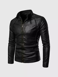 HIGH COLLAR BLACK JACKET on Storenvy High Collar Jacket, Mens Leather Coats, Collar Leather Jacket, Custom Jacket, Batman Joker, Biker Leather, Collar Jacket, Plain Tshirt, Leather Blazer