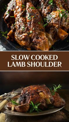 Slow Cooked Lamb Shoulder Lamb Shoulder Slow Cooker, Recipe Tin Eats Recipes, Slow Roast Lamb Shoulder, Roast Lamb Shoulder, Slow Cooked Lamb Shoulder, Crockpot Lamb, Lamb Shoulder Chops, Slow Roasted Lamb Shoulder