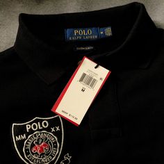 Polo Ralph Lauren “Year Of The Rat” Lunar New Year Polo Shirt. Black Custom Slim Fit With Year Of The Rat Embroidered Patch On Chest. New With Tags, 100% Cotton. Classic Black Tops With Embroidered Logo, Fitted Black Top With Embroidered Logo, Year Of The Rat, Lunar New Year, Lunar New, Ralph Lauren Shirt, Embroidered Patch, Embroidered Patches, Polo Ralph