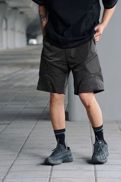 The Deconstructed Sponge Shield Shorts embody the perfect fusion of avant-garde design and superior craftsmanship. These shorts feature a concealed pocket on the front left side, adding a unique and functional element to the design. Constructed from premium fabric, they offer a comfortable and slightly oversized fit, making them a standout piece in any modern wardrobe. Deconstructed design Concealed pocket on front left side Premium fabric Slightly oversized fit Composition: 100% Polyester Brand Techwear Cargo Shorts With Built-in Shorts For Outdoor, Techwear Nylon Shorts With Functional Pockets, Techwear Shorts For Outdoor Activities, Techwear Cargo Shorts For Outdoor Activities, Techwear Cargo Shorts With Multiple Pockets, Urban Outdoor Shorts With Side Pockets, Summer Techwear Shorts With Functional Pockets, Urban Shorts With Side Pockets For Outdoor, Urban Style Shorts With Side Pockets For Outdoor