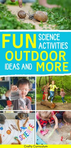 science activities for kids to do outdoors and more