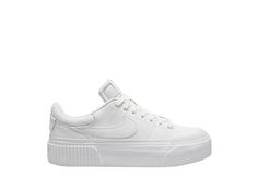 Womens Court Legacy Lift Sneaker Nike Shoes Women Casual, White Nike Shoes Women, Best White Sneakers Women, Sneakers Rack, Nike Court Legacy White, All White Nike Shoes, Nike White Sneakers, Grad Fits, Sneaker Rack