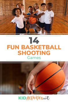 14 Fun Basketball Shooting Games and Drills for Kids Team Bonding Activities Basketball, Teaching Basketball Fundamentals, Basketball Games For Party, Basketball Team Building Activities, Basketball Game Ideas