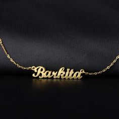 Name Necklace Gold, نظارات شمسية, Gold Name Necklace, Unisex Necklace, We Are The World, Authentic Jewelry, Personalized Pendant, Custom Pendants, Name Jewelry