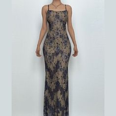 Please refer to our sizing chart for a guideline when choosing a size. 5 business days order processing time. 90% polyester 10% spandex Evening Lace Maxi Dress With Spaghetti Straps, Lace Maxi Dress With Spaghetti Straps For Evening, Evening Maxi Dress With Spaghetti Straps And Lace, Fitted Midi Maxi Dress With Crisscross Straps, Fitted Slip Dress With Lace-up Back And Spaghetti Straps, Blue Slip Dress With Tie Back And Spaghetti Straps, Fitted Maxi Dress With Crisscross Spaghetti Straps, Lace Maxi Dress With Spaghetti Straps For Prom, Backless Slip Dress With Adjustable Straps For Prom