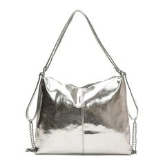 UAKISS - Design PU Leather Crossbody Bag for Women 2024 Korean Fashion Y2K Handbags Female Solid Color Silver Chain Underarm Shoulder Bag SIZE: (Upper Width)32cm * (Lower Width)37cm * (Height)30cm * (Thickness)11cm Shoulder Belt Length:128cm Trendy Silver Satchel With Large Capacity, Trendy Silver Satchel For Travel, Trendy Silver Satchel For Everyday Use, Trendy Silver Satchel For Shopping, Trendy Silver Shoulder Bag For Everyday Use, Versatile Silver Rectangular Bag, Silver Bucket Shoulder Bag For Travel, Silver Handheld Shoulder Bag For Everyday, Everyday Silver Bags