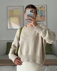 The feeling is neutral, we are obsessed with @mckennafairey’s vanilla girl aesthetic - featuring our 100% Organic Cotton Boyfriend Crew Sweater. 🤍 Made from 100% organic cotton 🤍 Oversized, cropped silhouette, with ribbed detail 🤍 Soft, slouchy vibe 100% Organic Cotton Boyfriend Crew Always fairly priced at $49.90 Vanilla Girl Aesthetic, Eggplant Color, Heather Brown, Vanilla Girl, Jenni Kayne, Life Experience, The Boyfriend, Holiday Outfit, Favorite Sweater