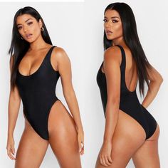 Women’s Black Scoop High Leg Swimsuit. Brand New Size Xl However Swimsuit Runs Like A Size Large. Inventory B10 Black Scoop Neck Bodysuit For Summer, Black Scoop Neck Bodysuit For Pool, Black Bodysuit For Club And Beach Season, Black Scoop Neck Bodysuit For Beach, Trendy Black Bodysuit For Beach Season, Black Bodysuit For Beach Season, Casual Black Bodysuit For Pool, Black Scoop Neck Swimwear With Lined Body, Black Lined Scoop Neck Swimwear