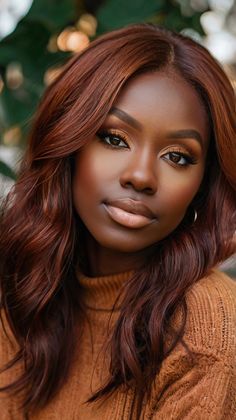 How to Achieve Cinnamon Brown Twists for Fall Hair Colors Dark Skin Brown! 🍁 Brown Twists, Cherry Hair Colors, Mocha Hair, Ebony Hair, Cinnamon Hair, Hair Inspired