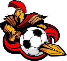 an image of a rooster with a soccer ball in its beak and claws on it's head