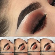 Brown Eyeshadow Tutorial Step By Step, Autumn Eyeshadow Looks, Brown Makeup Ideas, Eyeshadow Tutorial Step By Step, Brown Eyeshadow Tutorial, 2010 Makeup, Dark Brown Eyeshadow, Makeup Ideas Step By Step, Eye Shape Makeup