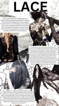 My 2025 fashion prediction is lace so here is my little article about lace and the history of it #lace #aesthetic #dolceandgabbana #poster #collages Lace Aesthetic, Day Fits, 2025 Fashion, Day To Day, The Universe, The History, New Fashion, Halloween Costumes, Dolce And Gabbana