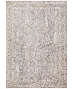 an area rug with grey and beige colors