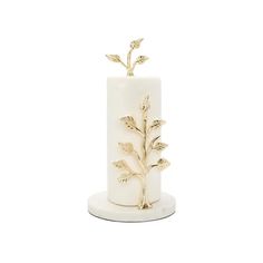 Gold Tree Paper Towel Holder on Marble Base Metal Paper Towel Holder, Kitchen Towel Holder, Coffee Bars In Kitchen, Decorative Kitchen Towels, Towel Dispenser, Glass Canisters, Gold Tree, Jar Vase, Gold Paper