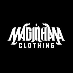 the logo for madhana clothing, which is black with white letters and an eagle on it