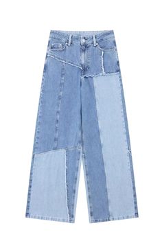 Goodnight Macaroon 'Josie' High-Waist Patchwork Denim Jeans High-Waist Patchwork Wide-Leg Measurements: XS – Waist 68cm, Length 109cm S – Waist 72cm, Length 110cm M – Waist 76cm, Length 111cm L – Waist 80cm, Length 112cm Machine cold and gentle cycle or hand wash cold Lay flat to dry / do not tumble dry Iron on a low heat setting If you are unsure or need assistance selecting the proper size or color, please contact our Customer Services team and they'll be more than happy to help. Remake Clothes, Patchwork Denim Jeans, Patchwork Denim, Oversized Denim Jacket, Denim Patchwork, High Jeans, Exclusive Collection, High Waist Jeans, Lay Flat