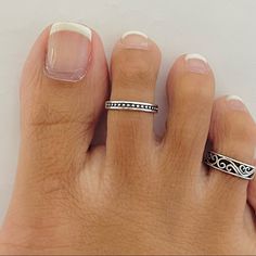 925 Sterling Silver Height: 3mm Finish: Oxidized Can Be Worn: On Multiple Fingers, Midi Ring, And Toe Ring Bichiya Toe Rings Silver Bridal, Mettelu Designs Silver Indian, Leg Ring Silver, Toe Rings Silver Indian, Bichiya Toe Rings