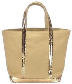 Gold Tote Gift Bag, Gold Tote Beach Bag For Summer, Spring Gold Shopping Bag, Gold Shopping Bags For Spring, Chic Sequined Bags, Chic Everyday Sequin Bags, Chic Sequin Bag For Everyday Use, Gold Canvas Bag For Everyday Use, Beige Canvas Beach Bag For Shopping