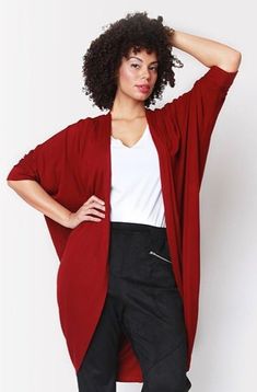 Mia Cocoon Cardigan // Bordeaux - SHEGUL-Plus size Open Front Cardigan, Plus Size Clothing, Oversized Cardigan Versatile Soft Knit Cardigan, Versatile Open Front Cardigan For Layering, Solid Color Open Front Cardigan For Daywear, Solid Open Front Cardigan For Daywear, Oversized Open Front Knit Top, Versatile Open Front Solid Top, Oversized Open Front Top For Daywear, Versatile Soft Knit Cardigan For Loungewear, Oversized Solid Color Cardigan For Loungewear