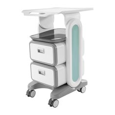 PRICES MAY VARY. 【Professional Trolley】: This Medical cart has an excellent weight capacity of 132 lbs, you can confidently put the items you need on it.. The non-slip edging design can prevent the instrument from slipping and make the items more stable and safe. 【Large Capacity Storage Cart】:Medical cart has 2 trays for easy access and placement, and 2 spacious drawers with smooth glides to provide protection and plenty of space for your medical necessities. 【Move&Fix at Wil】l: Four universal s Esthetician Cart, Rolling Cart With Drawers, Storage Cart With Drawers, Medical Trolley, Medical Cart, Hospital Office, Mobile Cart, Trolley Cart, Rolling Cart