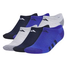 Stock up on the essentials with these boys' adidas no-show socks. Click on this KIDS APPAREL & SHOES GUIDE to find the perfect fit and more! FEATURES 6-pack Cushioned and reinforced heel & toe Moisture-wicking fabricFABRIC & CARE Polyester, spandex Machine wash Imported Size: 9-11. Color: Heather Blue. Gender: male. Casual Fade-resistant Training Socks, Comfortable Sporty Blue Socks, Blue Non-slip Sporty Socks, Adidas Casual Breathable Socks, Casual Breathable Adidas Socks, Sporty Non-slip Blue Socks, Casual Adidas Breathable Socks, Blue Casual Training Socks, Casual Blue Training Socks