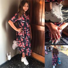 Bonne rentrée à tous  . . . #outfit #outfitinspiration #shoes #fila #nails #robe #garcia #backtoschool #rentreescolair... Casual Black Maxi Dress For Relaxed Occasions, Casual Black Maxi Dress For Dress Down Occasions, Black Casual Midi Dress, Shoes Fila, Popular Clothing, Style Dresses, Dresses Shoes, Back In Stock, Don't Let