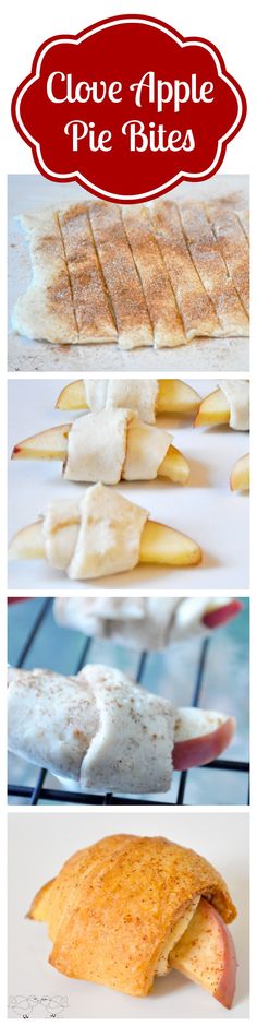 several different types of apple pies are shown in this collage with the title above them