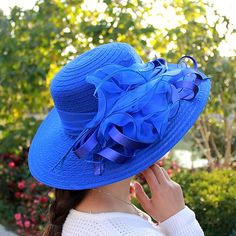 Category:Hats,Headwear,Straw Hats; Embellishment:Ruffle,Trim,Pure Color,Split Joint,Polka Dot,Flower,Appliques; Gender:Women's; Quantity:1 PC; Style:Vintage Style,Elegant,Beach; Hats Category:Sun Hat,Straw Hat,Bucket Hat; Occasion:Casual,Holiday; Material:Straw,Tulle; Front page:WE; Shipping Weight:0.122 Holiday Headpiece, Hats Beach, Bob Chapeau, American Hat Makers, Wholesale Hats, Bridal Tea Party, Church Hat, Bridal Tea, Floral Hat