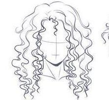 how to draw curly hair in 3 easy steps