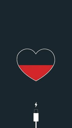 a heart shaped object with a lightning bolt in it's center and the word i love poland above it