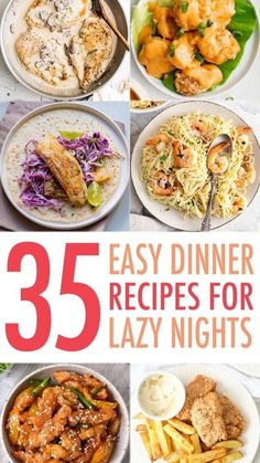 25 easy dinner recipes for lazy nights