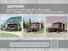 the tiny modern off grid cabin plan