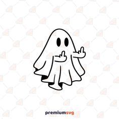 Middle Finger Ghost SVG, Funny Halloween Ghost SVG Easy Ghost Tattoo, Ghost Doodles Cute, Ghost Flipping Off Tattoo, Funny Halloween Tattoos, Silly Ghost Tattoo, Ghost Finger Tattoo, Ghost Drawings Cute, Cute Halloween Tattoos Ideas, Cut Here Tattoos