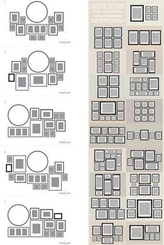 an info sheet showing the different frames used in this project, and how to use them