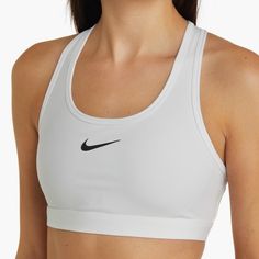 Nwot Ships Same Day!! Current In Retail!!! $40 White Work Up A Sweat On And Off The Pickleball Court In This Padded Sports Bra Featuring Wide Straps And Signature Moisture-Wicking Tech. Racerback Dri-Fit Moisture-Wicking Technology Lined 72% Polyester, 28% Spandex Machine Wash, Line Dry If06451984 Note Sellers Pay The Following Fees Plus $.30 On The Dollar In Taxes Plus Shipping Materials And This Brand New Item That It Is Current In Retail. Please Be Posh Friendly Thank You!! Racerback Sports Bra For Sports Events, Nike Tops For Light Sports, White Tops With Built-in Padding, Nike Sports Bra For Light Exercise, White Go-dry Sports Bra, Compression Bra, Pickleball Court, Gray Sports Bra, Padded Sports Bra