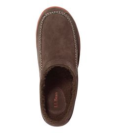 Men's Mountain Slipper Scuffs Comfy Brown Indoor Slippers, Cozy Indoor Slip-on Clogs, Cozy Brown Slippers With Textured Footbed, Casual Slip-on Slippers With Plush Lining, Casual Brown Outdoor Slippers, Casual Indoor Slippers With Plush Lining, Casual Slippers With Plush Lining For Indoor Use, Casual Plush-lined Slippers For Indoor Use, Comfy Brown Slippers With Cushioned Footbed