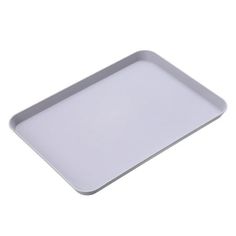 an empty white tray on a white background