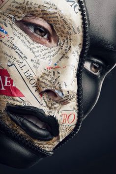 Half wrapped #makeup #art #collage Drag Make-up, Creative Portraits, Creative Makeup, Makeup Art, A Mask