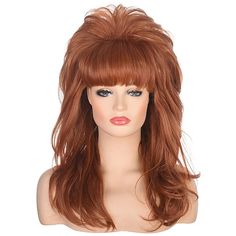 Category:Synthetic Wig; Gender:Women's; Wig Type:Cosplay Wig; Occasion:Daily Wear,Party / Evening,Vacation,Daily,Cosplay Costumes; Age Group:Adults; Cosplay Works:50s; Color Shade:Black,Auburn; Hair Material:Synthetic Hair; Cap Construction:Machine Made; Texture:Curly; Length:Medium Length; Features:Soft,Comfortable,Fashion,Easy to Carry,Cosplay; Heat Resistant:Yes; Listing Date:07/26/2023; Cap Circumference:; Front to Back:; Nape of Neck:; Side to Side Across Forehead:; Side to Side Over Top:; Peggy Bundy, Blonde Curly Bob, 80s Women, Loose Waves Hair, Haircut For Older Women, Short Pixie Haircuts, Costume Wigs, Costume Cosplay, Red Vintage