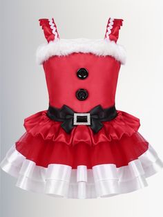 Girls Joy To The Girls Santa Dress Christmas Pageant Dress, Girls Santa Dress, Christmas Princess, Xmas Costumes, Kids Ballet, Thing To Make, Christmas Pageant, Santa Claus Costume, Santa Dress