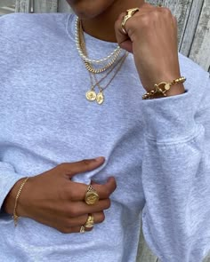 Mens Accessories Necklace, Dope Jewelry Accessories, Rings And Bracelets, Guys Clothing Styles, Mens Chain Necklace, Mens Gold Jewelry, Dope Jewelry, Jewelry Fashion Trends, Stacked Jewelry