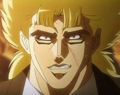 an anime character with blonde hair and blue eyes looks at the camera while staring straight ahead